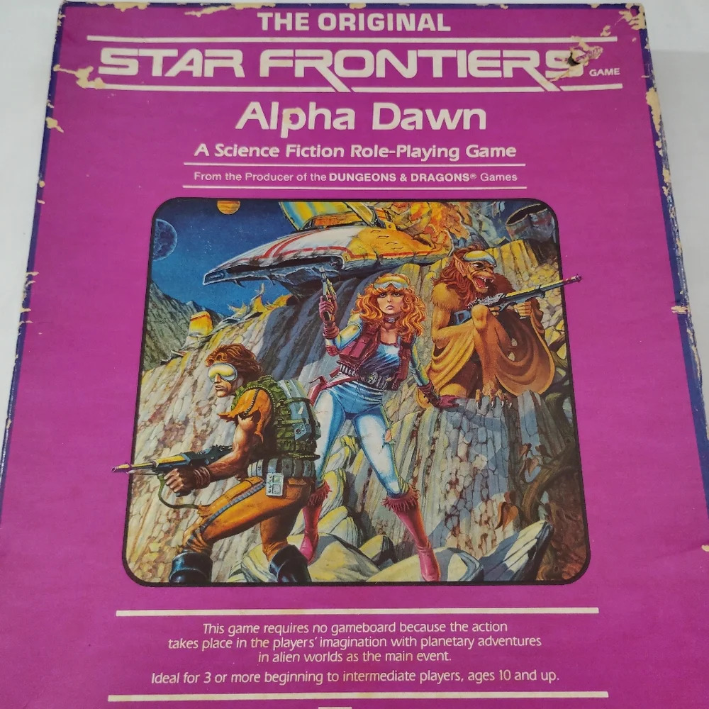 Vintage Game Star Frontiers Alpha Dawn 1983 Sci- Fi RPG TSR, Inc